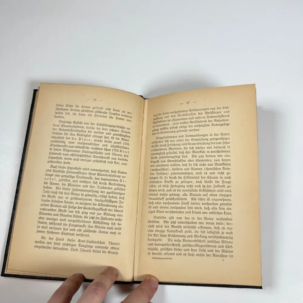 Creation History by Dr R Konrad Antique Book German Language